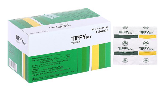 Tiffy là một trong các loại thuốc trị cảm cúm đang có mặt trên thị trường