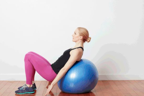 Leg Press on an Exercise Ball