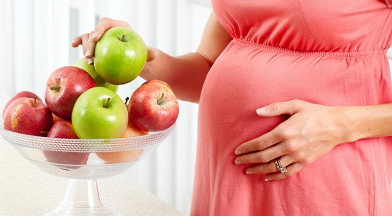 ăn táo khi mang thai