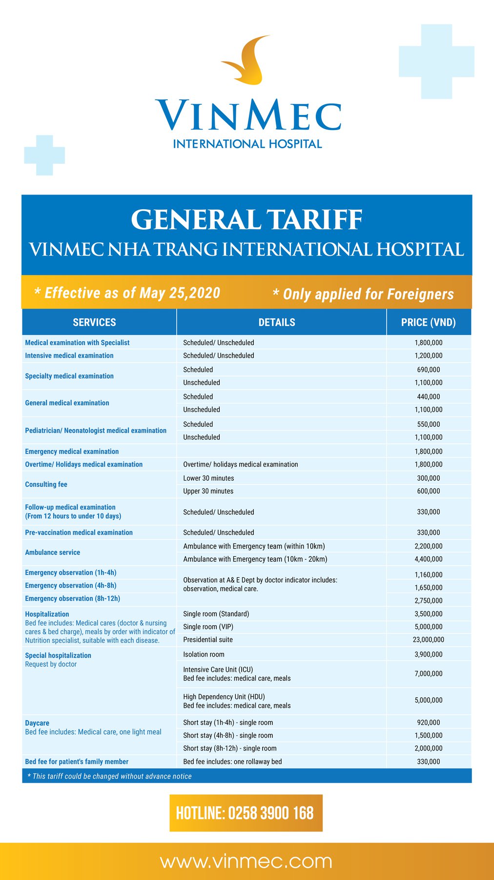 Bảng giá Dịch vụ VMNT