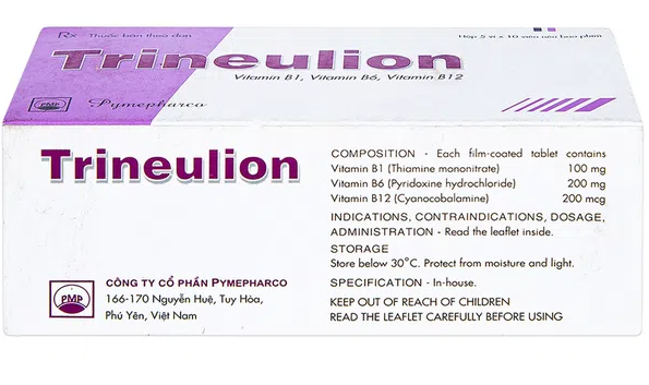 Trineulion được sử dụng trong việc bổ sung vitamin cho cơ thể người bệnh