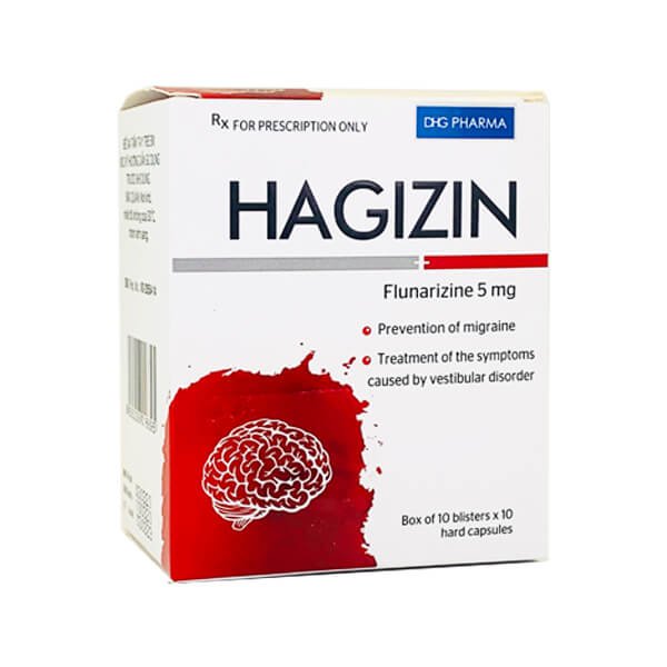 Thuốc đau đầu Hagizin 5mg