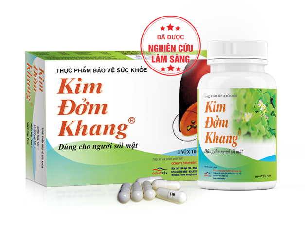 Thực phẩm bảo vệ sức khỏe Kim Đởm Khang đã được nghiên cứu lâm sàng và chứng minh hiệu quả với bệnh sỏi mật