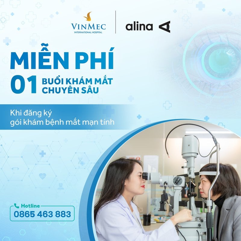 [Vinmec - Aina] Tặng 01 buổi khám mắt chuyên sâu khi đăng ký gói khám bệnh mắt mạn tính