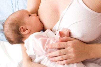 Suitable breastfeeding positions