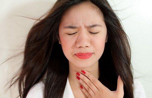 Hoarseness due to paralysis of vocal cords