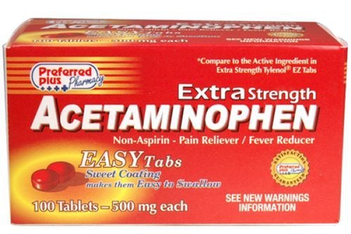 Thuốc acetaminophen thường được áp dụng để giảm đau nhức xương khớp ở người già. 