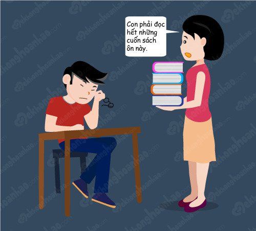 Cha mẹ không nên gây áp lực cho con