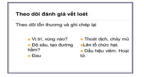 Loét do tỳ đè ở những bệnh nhân phải nằm bất động lâu ngày