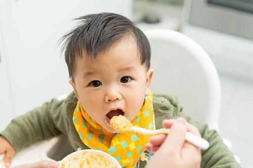 What do 18-month-olds eat to gain weight, grow tall, and be healthy?