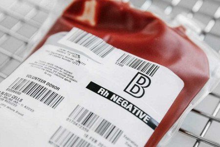 Blood group B gives and receives from which blood group?