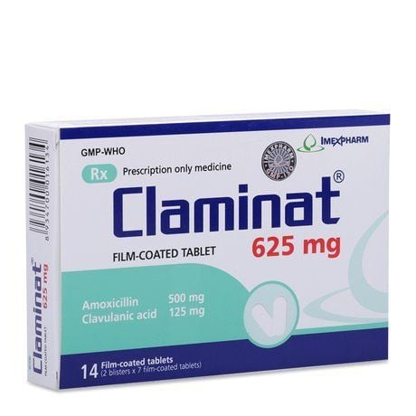 
Thuốc Claminat 625mg được chỉ định đề điều trị nhiễm trùng ở người lớn và trẻ em
