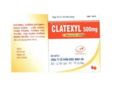 Uses of the drug Clatexyl 500 mg