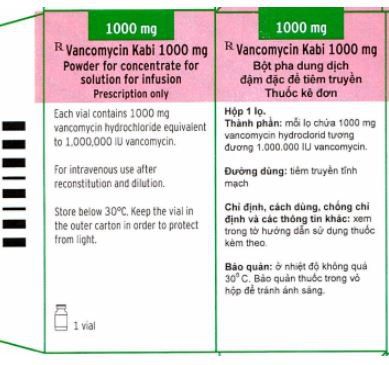 Công dụng thuốc Vancomycin Kabi