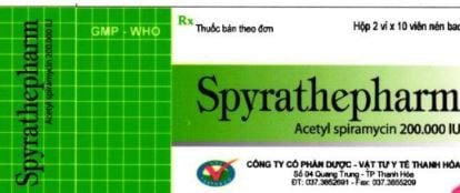 Công dụng thuốc Spyrathepharm