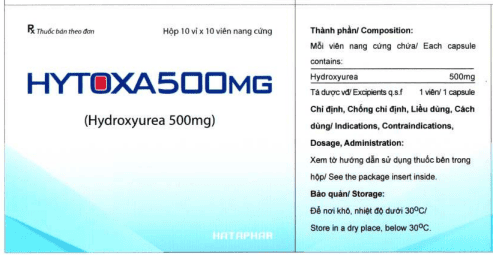 Công dụng thuốc Hytoxa 500mg