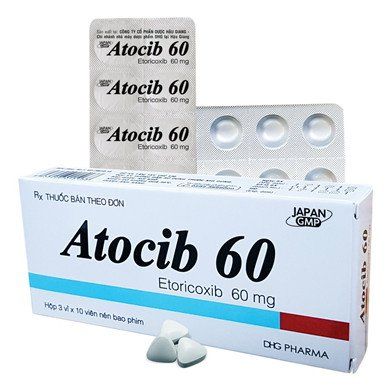 
Thuốc Atocib 60mg, 90mg và 120mg có chứa etoricoxib là thuốc chống viêm không steroid,
