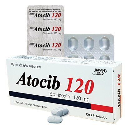 
Thuốc Atocib 120mg được bào chế dưới dạng viên nén
