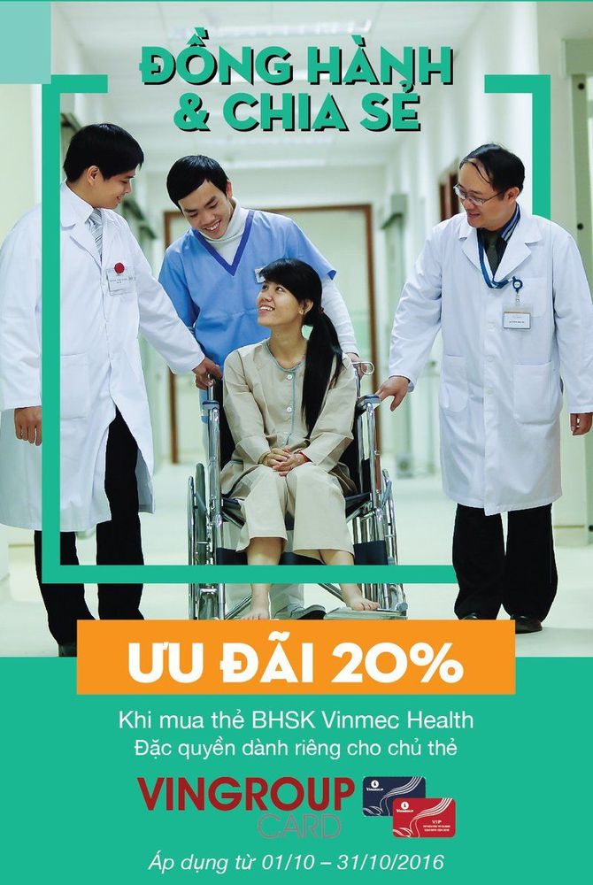 Đặc Quyền Vingroup Card: Giảm 20% khi mua gói Bảo Hiểm Sức Khỏe tại Vinmec