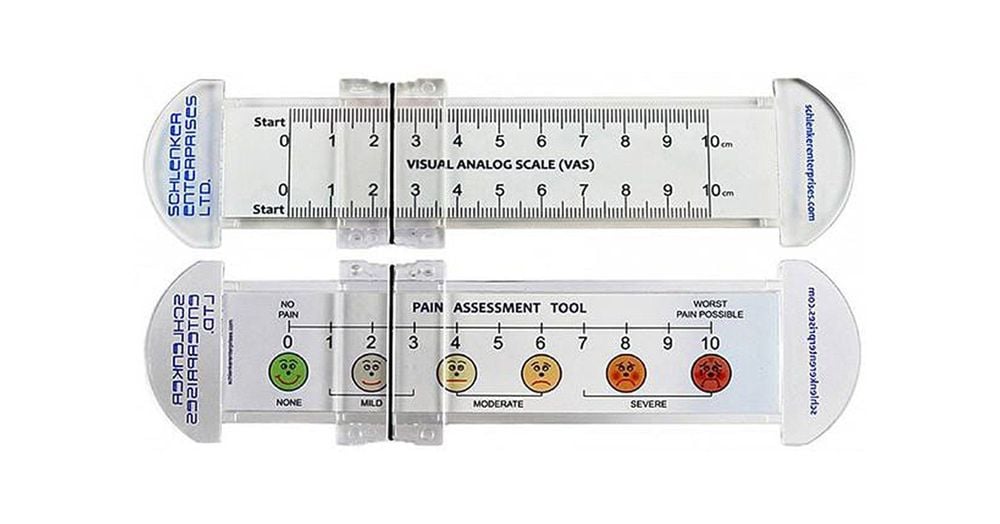 
Phương pháp đánh giá mức độ đau sau phẫu thuật bằng thước EVA (Echelle visuelle Analogue)
