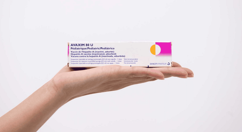 
Vắc-xin Avaxim 80UI 0,5ml sản xuất bởi Sanofi Pasteur (Pháp)
