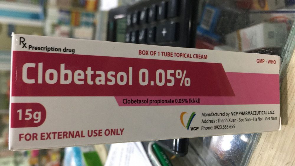 
Thành phần Clobetasol 0.05% là hoạt chất Clobetasol propionat
