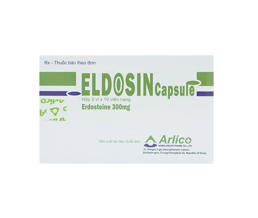 
Erdosteine 300mg được dùng với liều lượng 1 viên/1 lần, 2 - 3 lần/ngày
