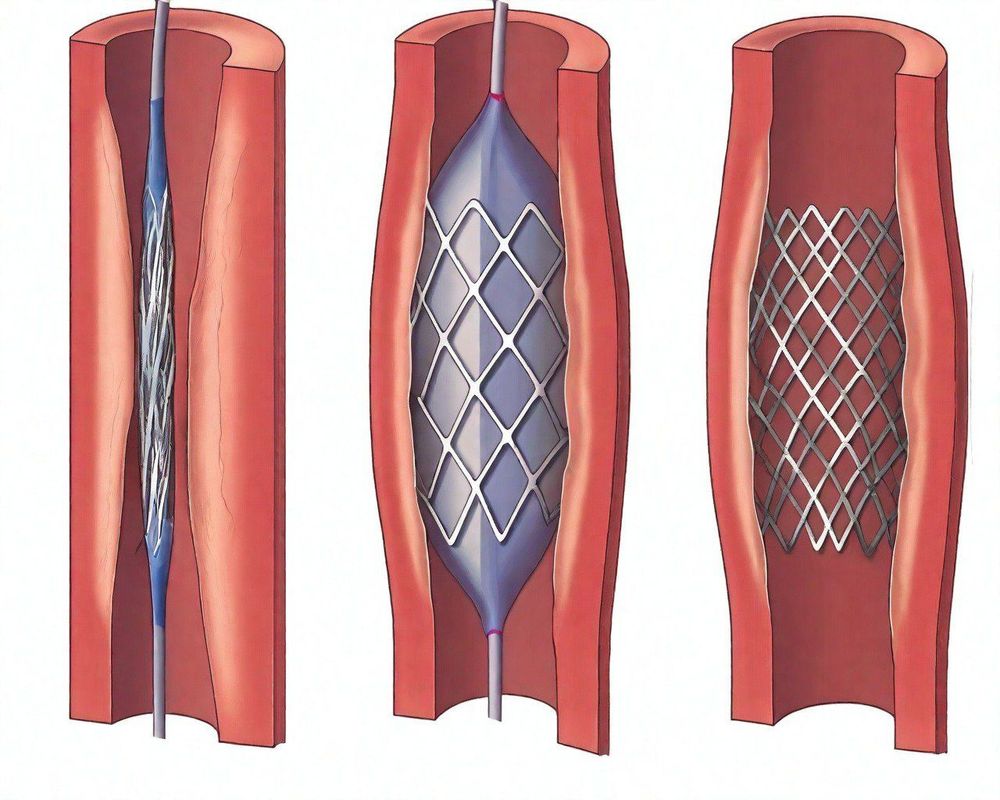 
Cấu trúc giải phẫu động mạch vành bị thay đổi do đặt stent
