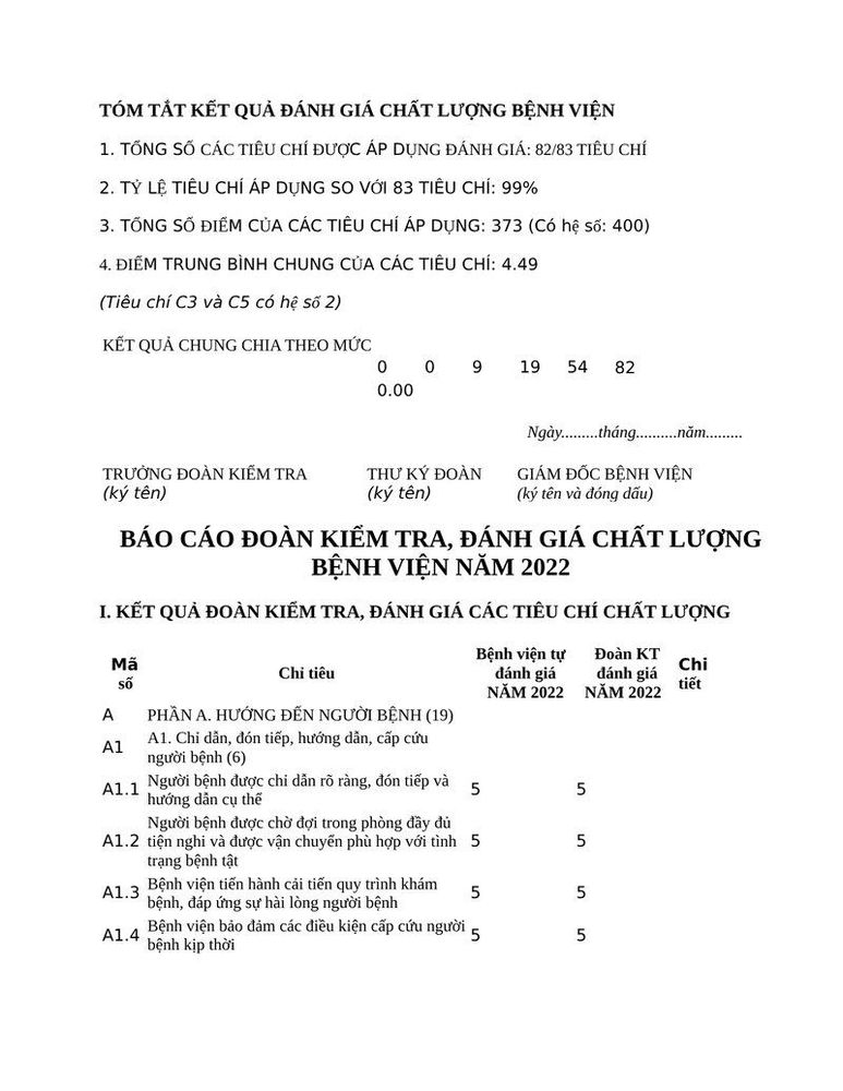 Vinmec Nha Trang báo cáo kết quả đánh giá chất lượng bệnh viện 2022