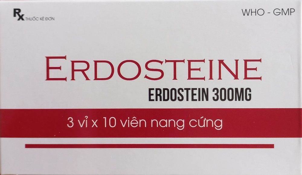 
Erdosteine 300mg được dùng với liều lượng 1 viên/1 lần, 2 - 3 lần/ngày
