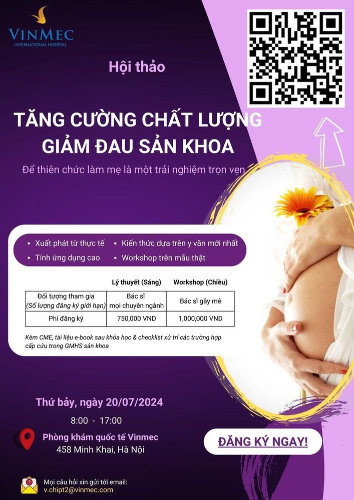 Hội nghị “ Tăng cường chất lượng giảm đau sản khoa “ tại Vinmec Times City