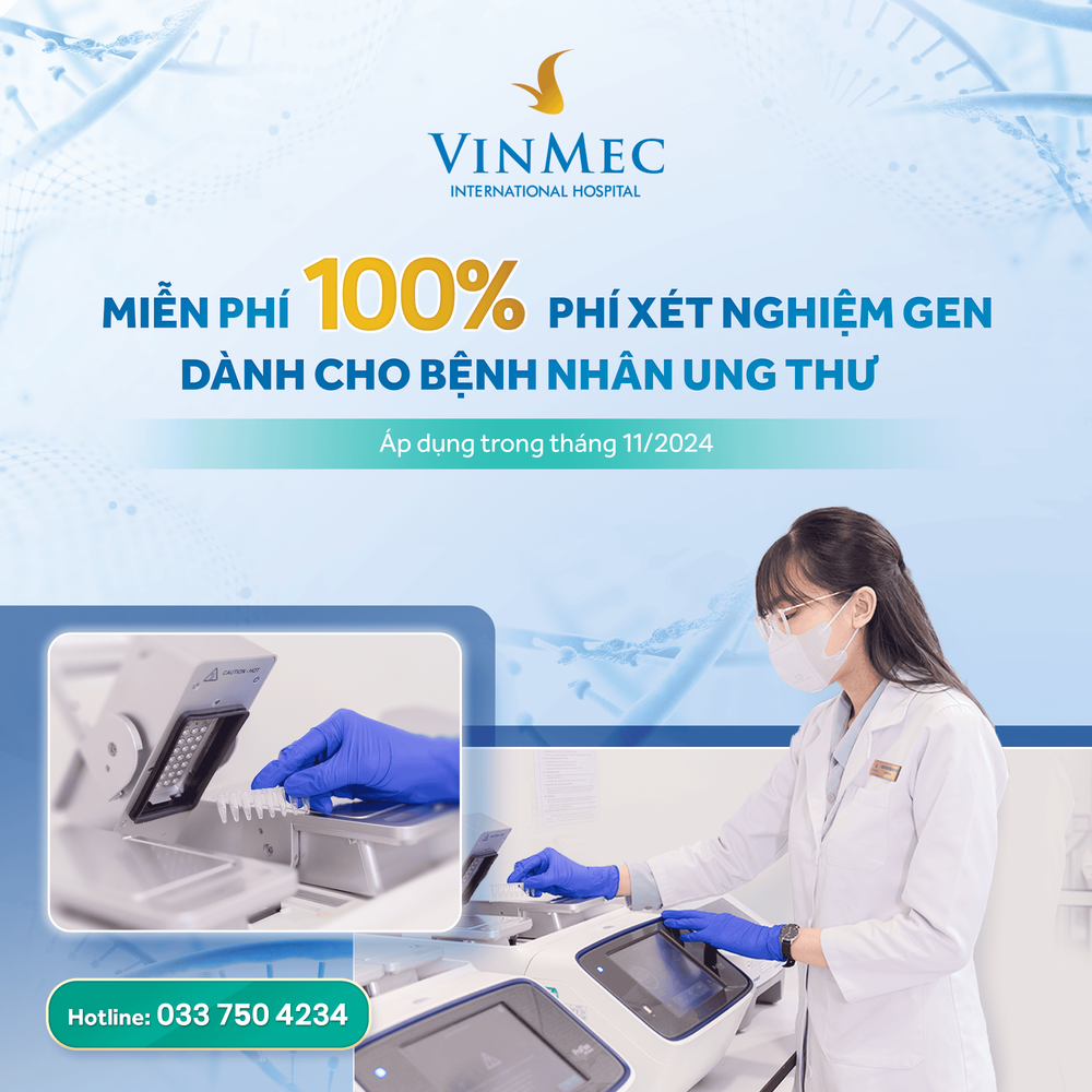 Miễn phí 100% phí xét nghiệm gen dành cho bệnh nhân ung thư