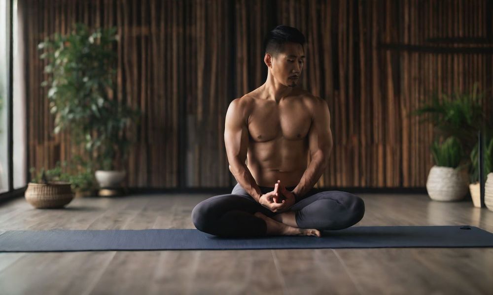 Tư thế cánh bướm yoga giúp điều trị đau khớp gối. 