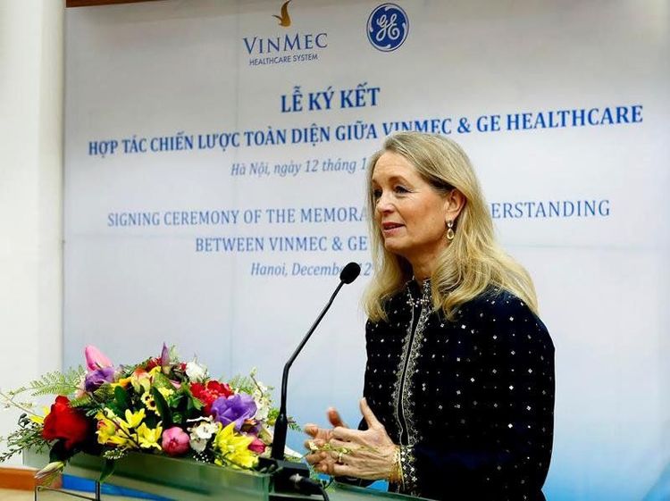 
Bà Terri Bressenham, Phó chủ tịch Tập đoàn GE kiêm Tổng Giám đốc GE Healthcare Châu Phi, Nam Á và Đông Nam Á.
