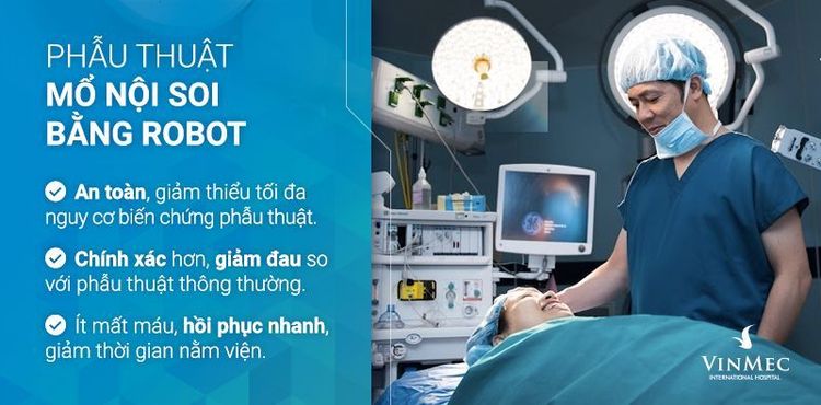 
Điều trị ung thư đại trực tràng bằng phẫu thuật nội soi bằng robot
