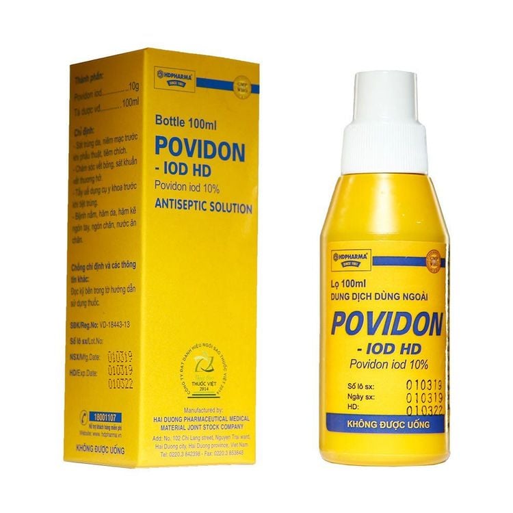 
Dung dịch sát trùng povidone iodine
