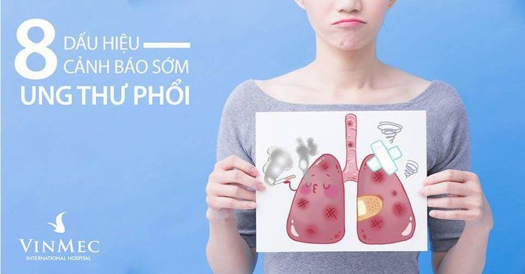 Ho trong thời gian dài, có thể lẫn máu và đờm, hoặc bị đau tức ngực là những biểu hiện điển hình của ung thư phổi. 