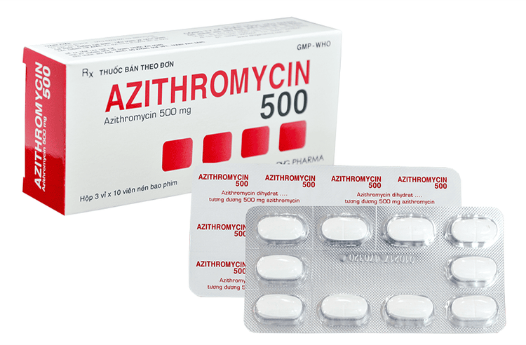 
Azithromycin có phổ tác dụng rất rộng và thời gian bán thải dài
