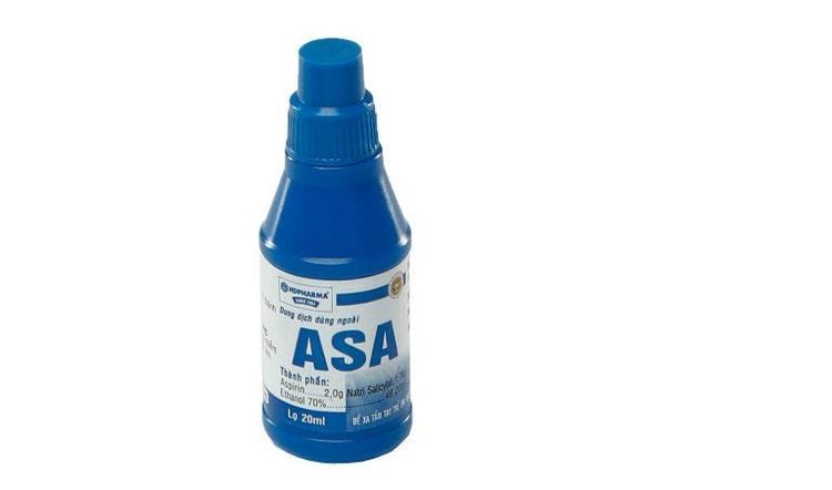 
Dung dịch ASA là thuốc có chứa hoạt chất Ethanol Natri salicylate và Acetylsalicylic acid
