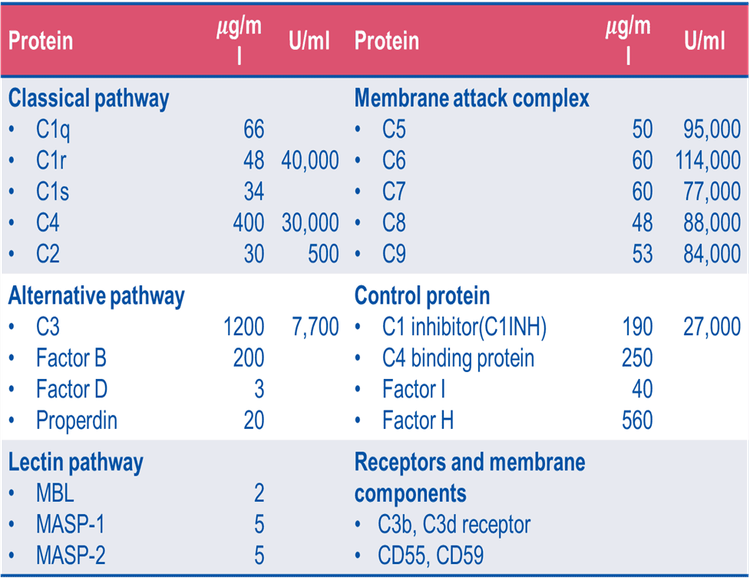 
Protein của hệ thống bổ thể
