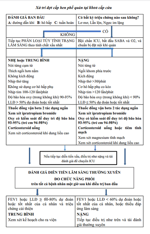 First aid for patients with bronchial asthma