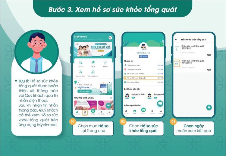 
Xem hồ sơ sức khỏe tổng quát
