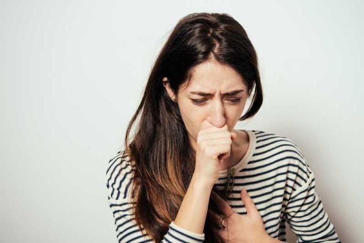 What should be avoided when having a cough?