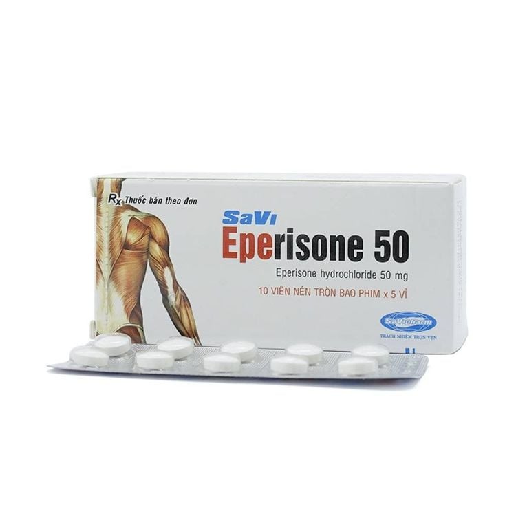 
Thuốc Eperisone 50mg là một loại thuốc thuộc nhóm giãn cơ
