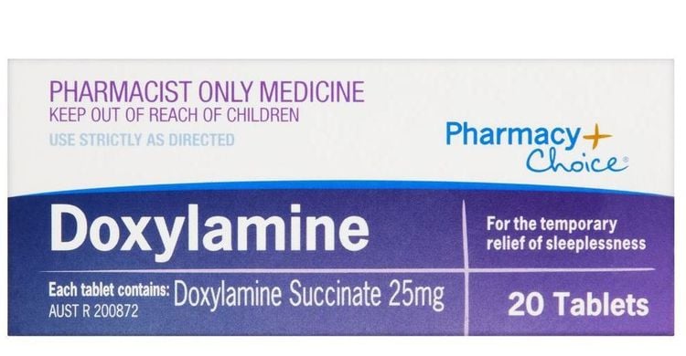 
Doxylamine là thuốc kháng Histamin thế hệ H1 có công dụng an thần
