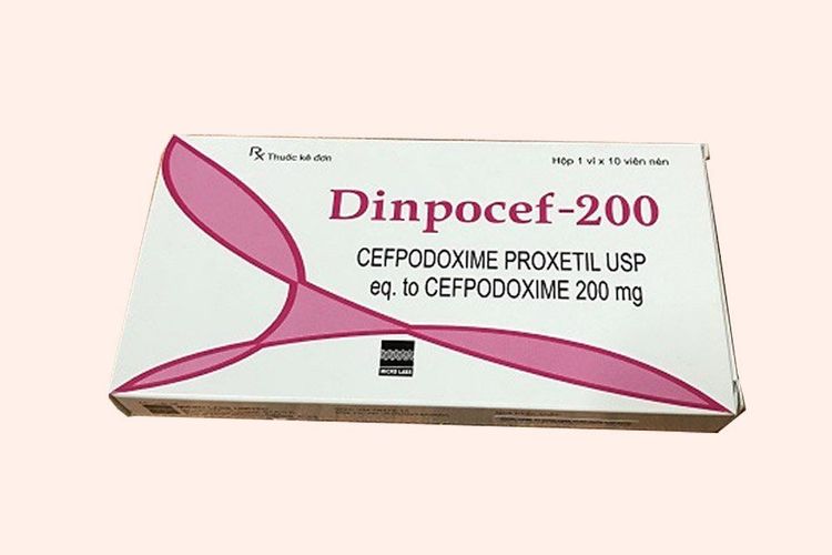 
Thuốc Dinpocef 200mg thuộc nhóm thuốc kháng sinh cephalosporin
