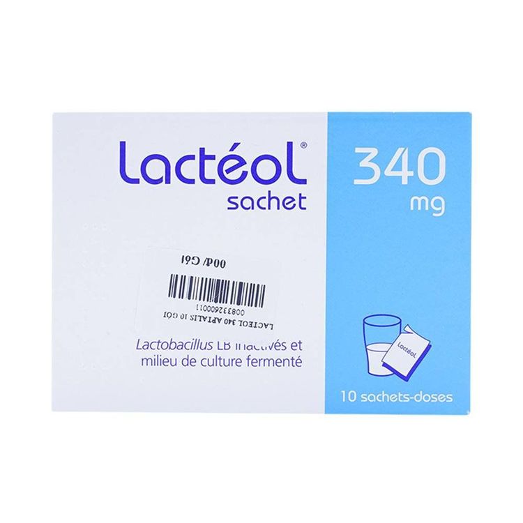 
Lacteol 340 được bào chế dưới dạng bột pha hỗn dịch uống
