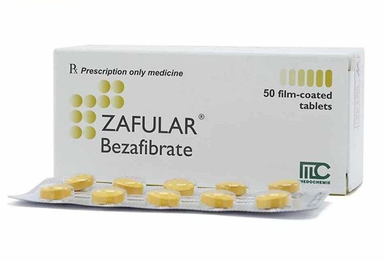 
Thuốc Bezafibrate 200mg chứa hoạt chất Bezafibrate
