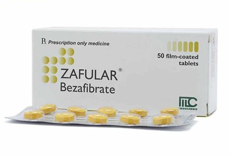 
Thuốc Bezafibrate 200mg chứa hoạt chất Bezafibrate
