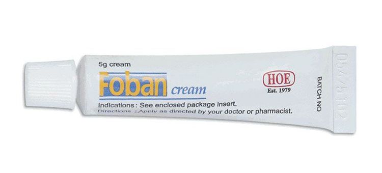 
Foban cream được sản xuất dưới dạng kem bôi có chứa Axit Fusidic
